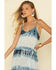 Image #3 - Rag Poet Women's Tie Dye Stripe Pura Midi Dress, Blue, hi-res