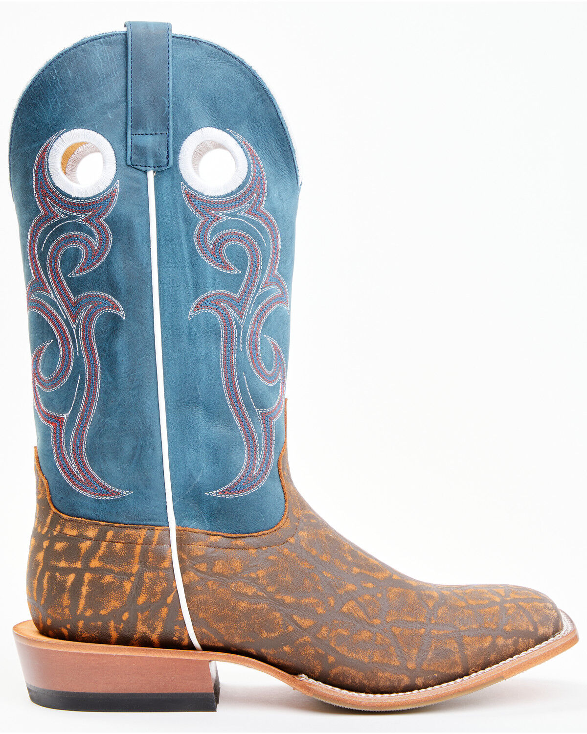 Image #2 - HorsePower Men's Sugared Western Boots - Broad Square Toe, Tan, hi-res