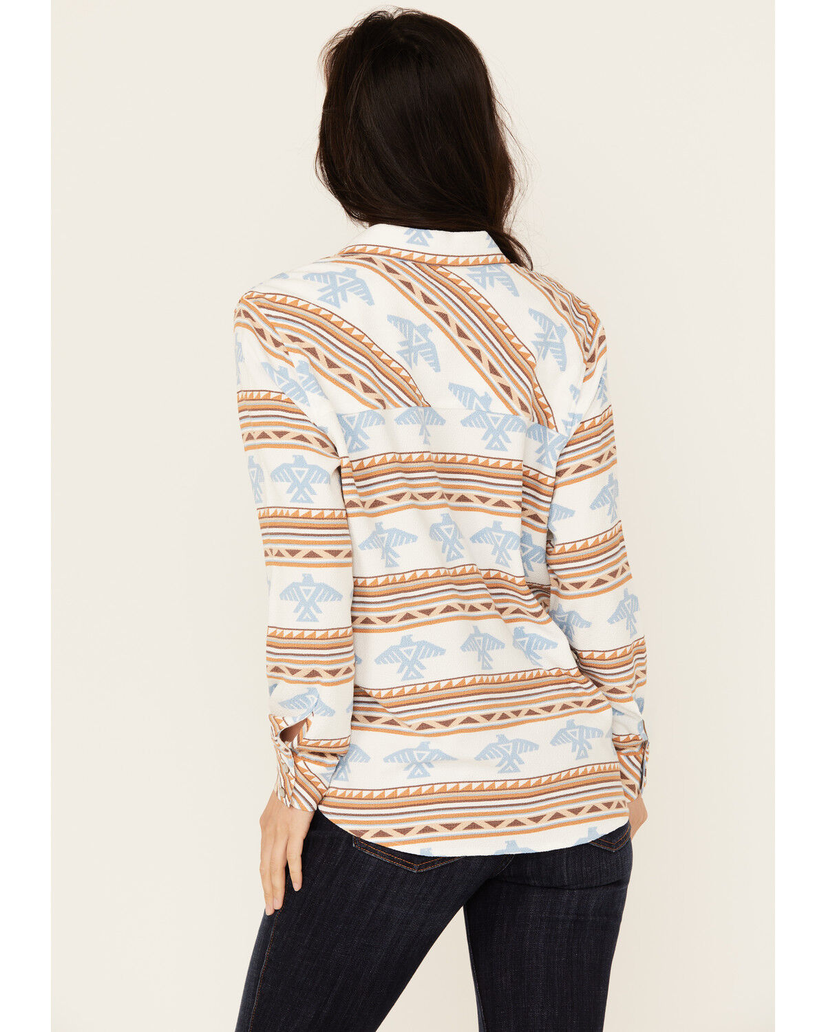 Image #4 - Idyllwind Women's Thunderbird Long Sleeve Snap Western Shirt, Ivory, hi-res