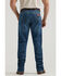 Image #3 - Wrangler Retro Men's 77MWZ Lindel Dark Wash Slim Bootcut Stretch Denim Jeans, Dark Medium Wash, hi-res