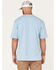 Carhartt Men's Loose Fit Heavyweight Logo Pocket Work T-Shirt, Light Blue, hi-res