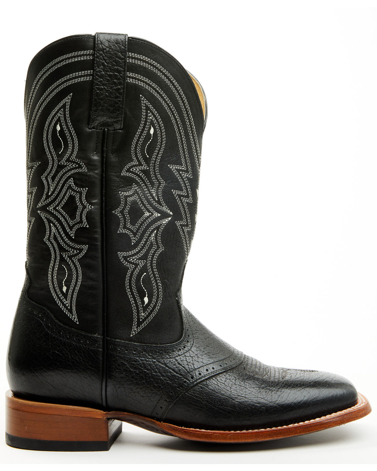 Image #2 - Cody James Men's Ashland Western Boots - Broad Square Toe, Black, hi-res