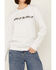 Image #3 - Gina Tees Women's Cowboy Up or Shut Up Sweatshirt, White, hi-res
