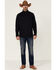 Image #2 - Stetson Men's Bonded 1/4 Button Front Knit Pullover, , hi-res