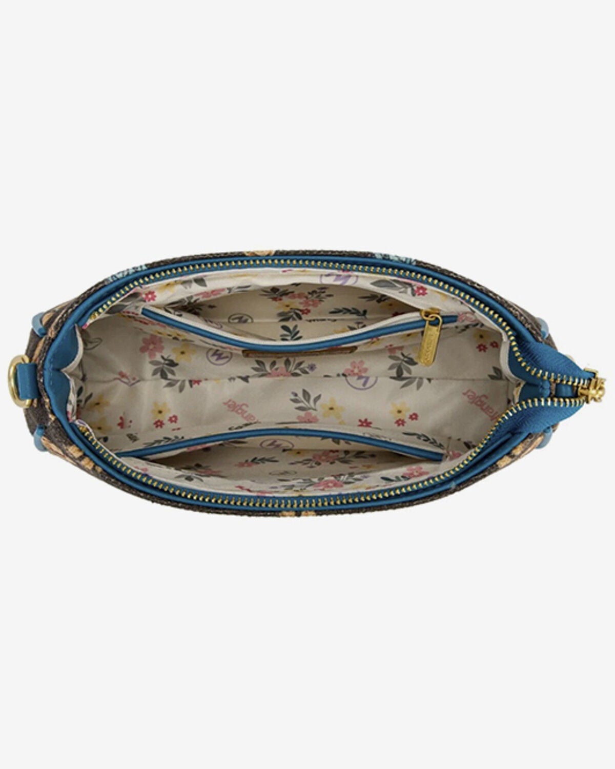 Image #2 - Wrangler Women's Western Print Cowgirl Shoulder Bag, Coffee, hi-res