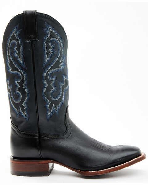 Image #2 - Cody James Men's Embroidered Western Boots - Broad Square Toe, Navy, hi-res