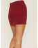 Image #3 - Shyanne Women's Button Front Denim Mini Skirt, Red, hi-res