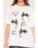 Image #3 - White Crow Women's Saddle Up Short Sleeve Graphic Tee, White, hi-res