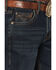 Image #2 - Rock & Roll Denim Men's Dark Wash Double Barrel Relaxed Straight Reflex Stretch Denim Jeans, Dark Wash, hi-res