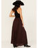 Image #3 - Shyanne Women's Lace Inset Maxi Skirt, Chocolate, hi-res