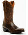 Moonshine Spirit Men's Pancho Tooled Western Boots - Square Toe, Brown, hi-res