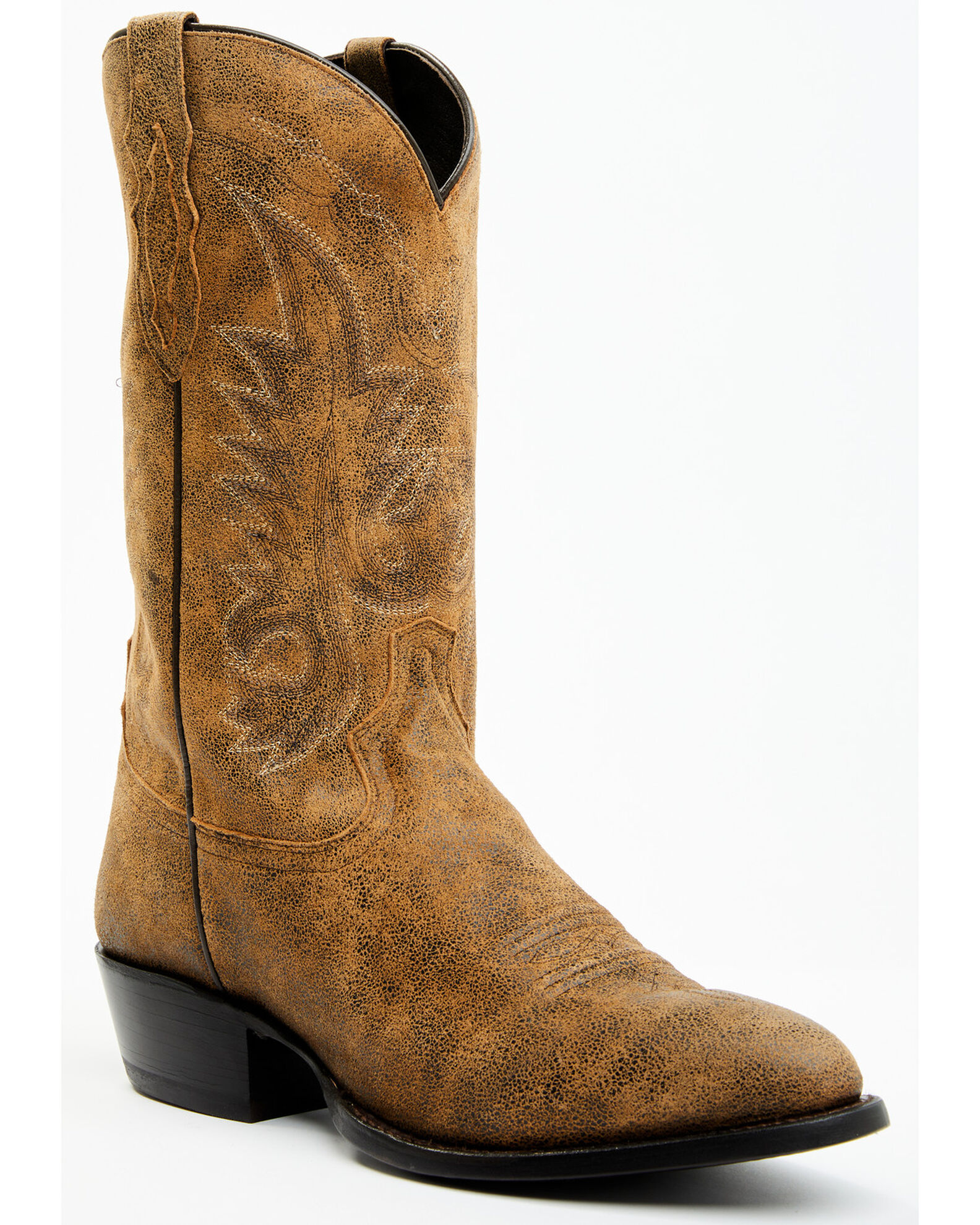 Tony Lama Men s Outpost Desert Goat Leather Western Boots Round Toe Sheplers