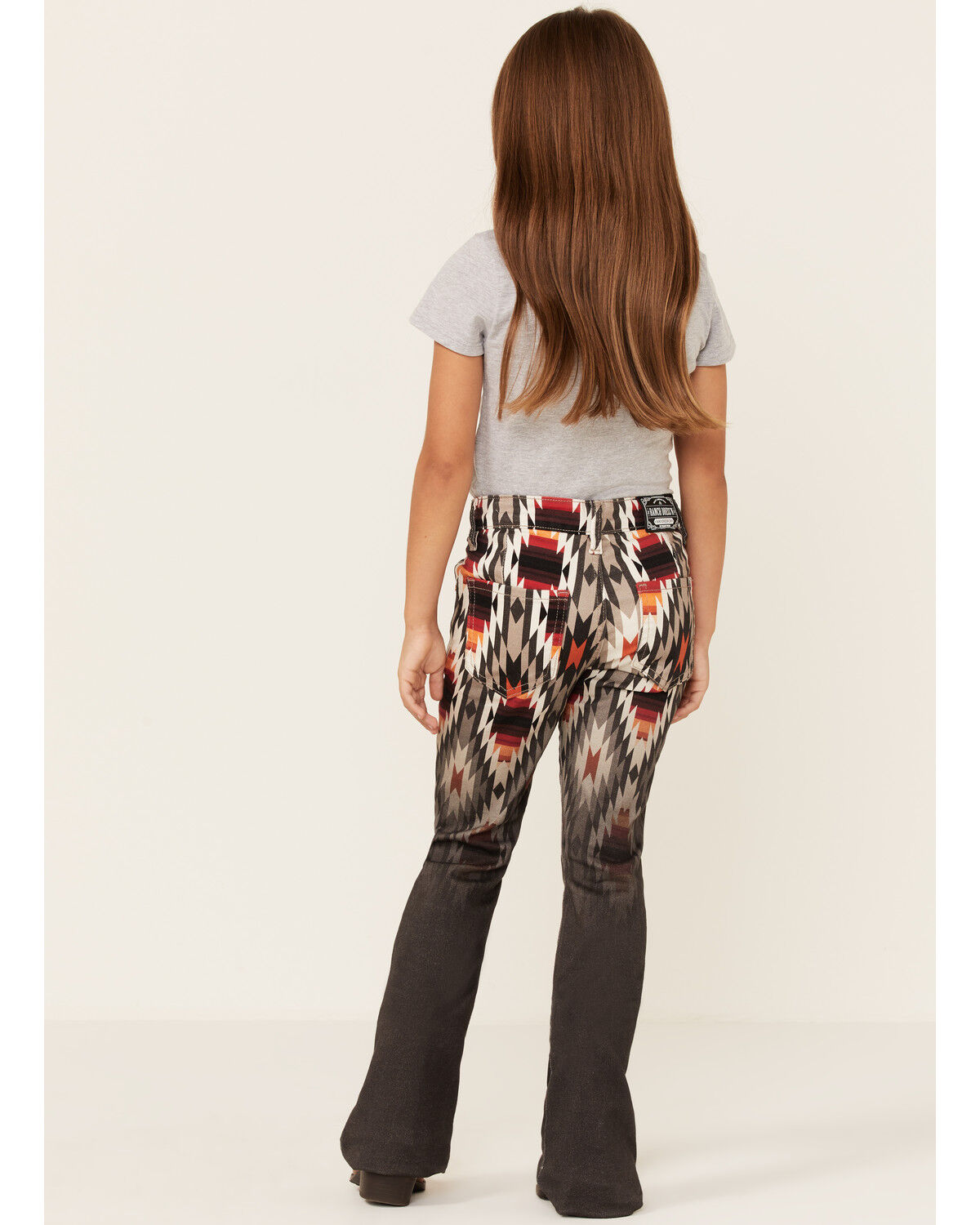 Image #3 - Ranch Dress'n Girls' High Rise Ember Stretch Flare Jeans, Grey, hi-res