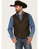 Image #1 - Outback Trading Co. Men's Brown Jessie Vest , Brown, hi-res