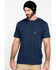 Image #1 - Ariat Men's Rebar Cotton Strong American Grit Work T-Shirt, Navy, hi-res