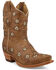 Image #1 - Black Star Women's Marfa Shortie Western Boots - Snip Toe, Caramel, hi-res