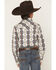 Image #4 - Cody James Boys' Wild Prairie Southwestern Print Long Sleeve Snap Western Shirt, Tan, hi-res