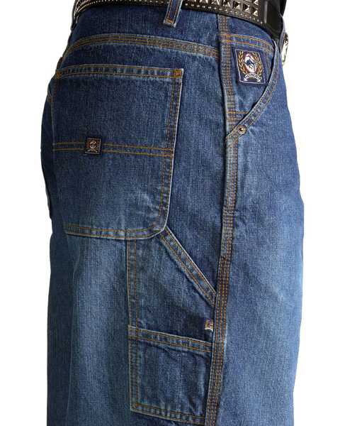 Image #2 - Cinch Men's Blue Vintage Label Utility Fit Tapered Loose Fit Jeans, Vintage, hi-res