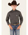 Image #1 - Panhandle Boys' Solid Long Sleeve Button-Down Stretch Western Shirt , Grey, hi-res
