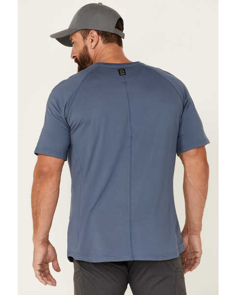 Image #4 - ATG by Wrangler Men's All-Terrain Vintage Indigo Performance Short Sleeve T-Shirt , Blue, hi-res