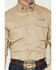 Image #3 - Wrangler Men's Logo Long Sleeve Button-Down Western Shirt, Khaki, hi-res
