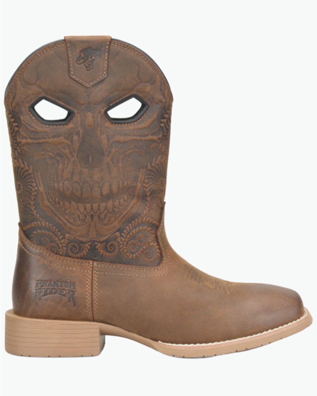 Image #1 - Double H Men's Requiem Performance Western Boots - Broad Square Toe, Brown, hi-res