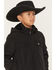 Image #2 - Urban Republic Boys' Fur Lined Jacket, Black, hi-res