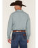 Image #4 - Gibson Trading Co Men's Digital Mind Geo Print Long Sleeve Button-Down Western Shirt, Aqua, hi-res