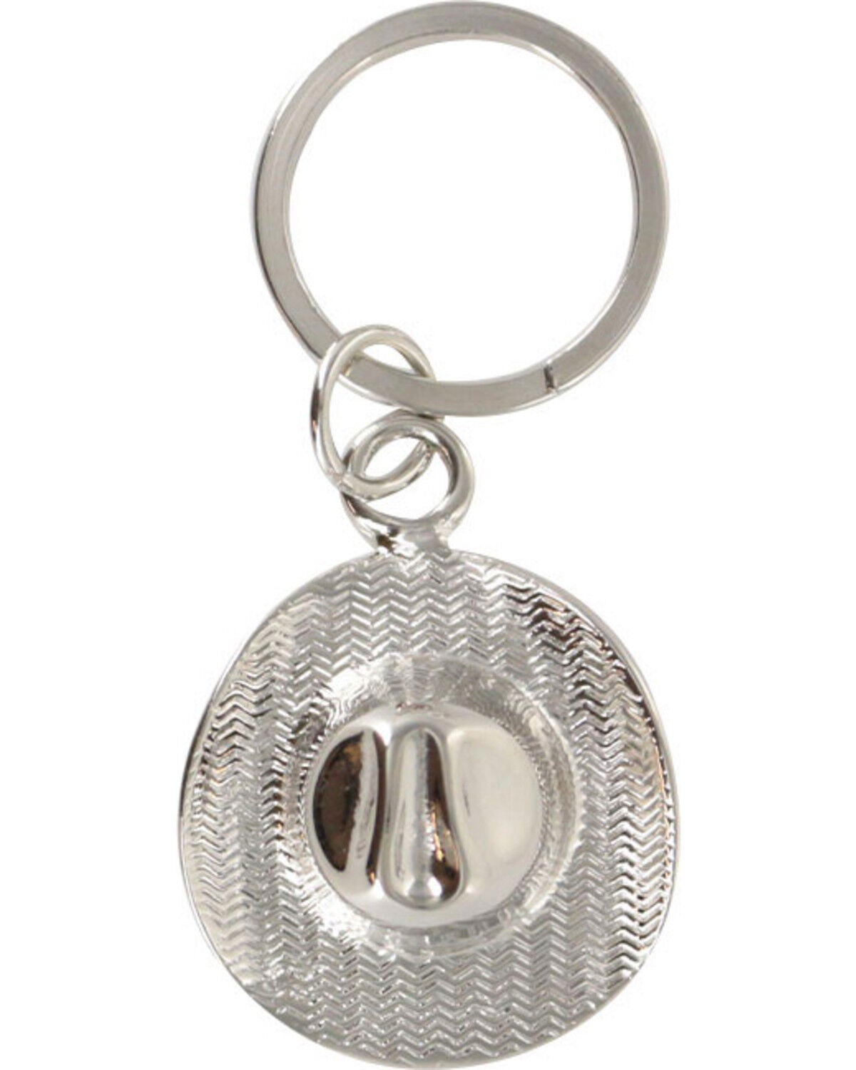 Cody James Cowboy Hat Keychain, Silver, hi-res
