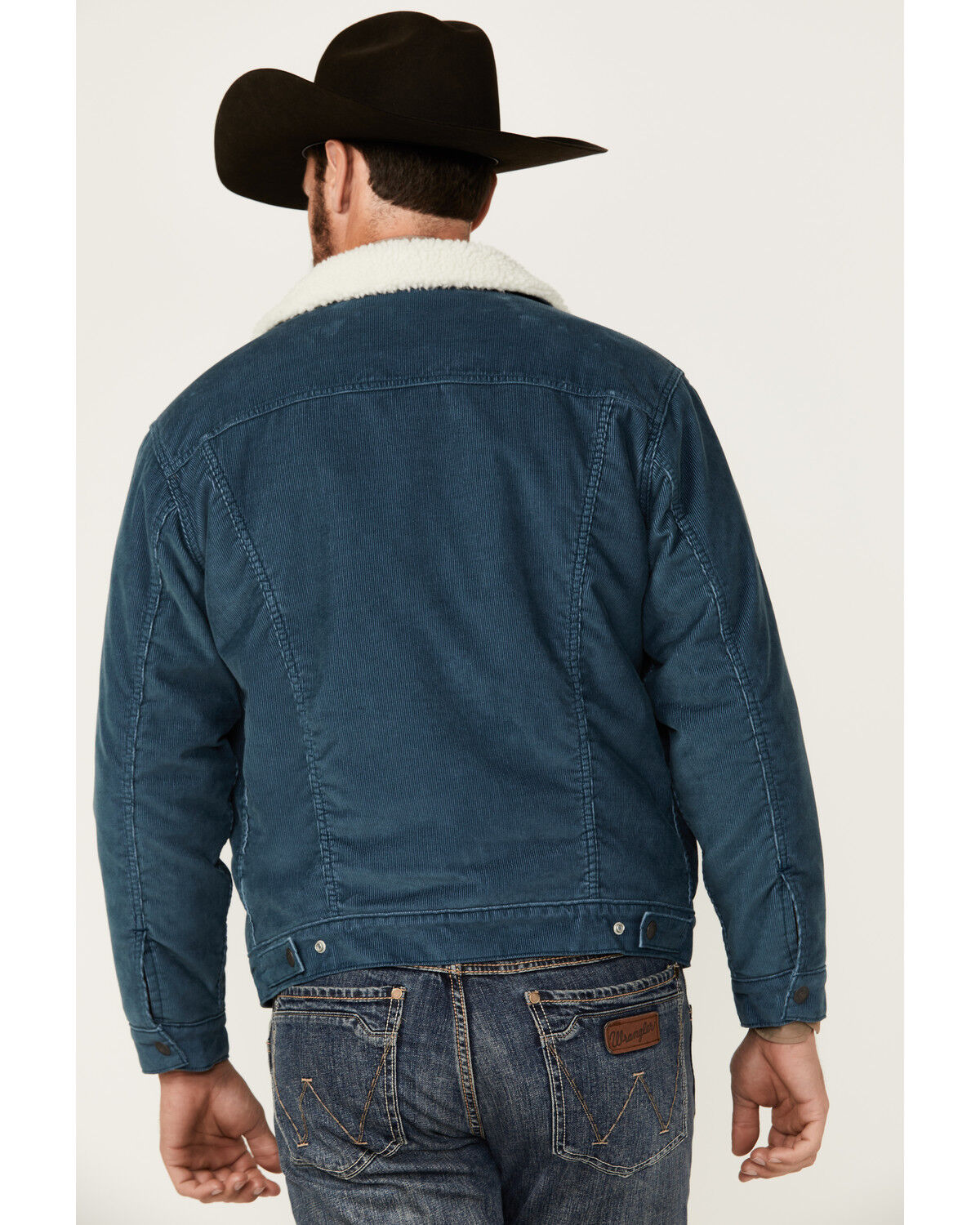 Image #4 - Levi's Men's Corduroy Sherpa Lined Trucker Jacket, Medium Blue, hi-res