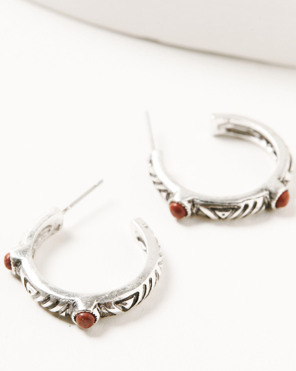 Image #5 - Shyanne Women's American Heritage Concho Hoop Earring Set - 5 Piece, Silver, hi-res