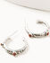 Image #5 - Shyanne Women's American Heritage Concho Hoop Earring Set - 5 Piece, Silver, hi-res