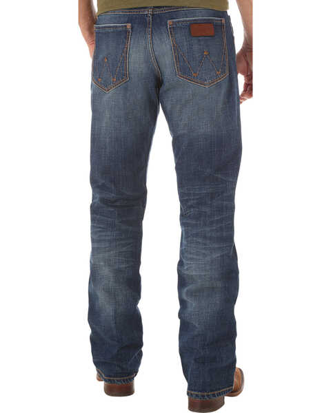 Wrangler Retro Men's Relaxed Fit Dark Wash Boot Cut Jeans - Big and Tall, Indigo, hi-res
