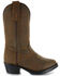 Cody James Boys' Brown Western Boots  - Round Toe, Brown, hi-res