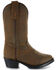 Cody James Boys' Brown Western Boots  - Round Toe, Brown, hi-res