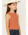 Image #2 - Fornia Girls' High Neck Tank Top, Rust Copper, hi-res