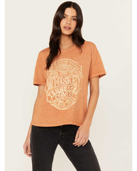 Image #1 - Blended Women's Tennessee Whiskey Short Sleeve Graphic Tee, Rust Copper, hi-res