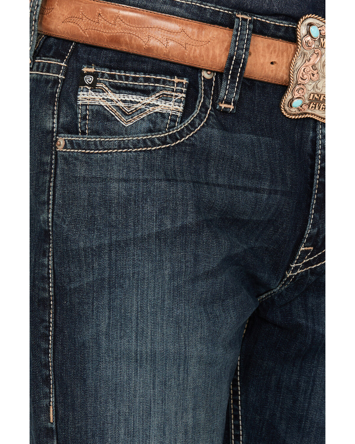 Rock & Roll Denim Men's Double Barrel Dark Wash Relaxed