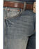 Image #2 - Wrangler Retro Men's Dark Knight Wash Slim Straight Jeans, Dark Rinse, hi-res