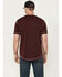 Image #4 - Ariat Men's Rebar Workman Solid Short Sleeve Work T-Shirt, Wine, hi-res