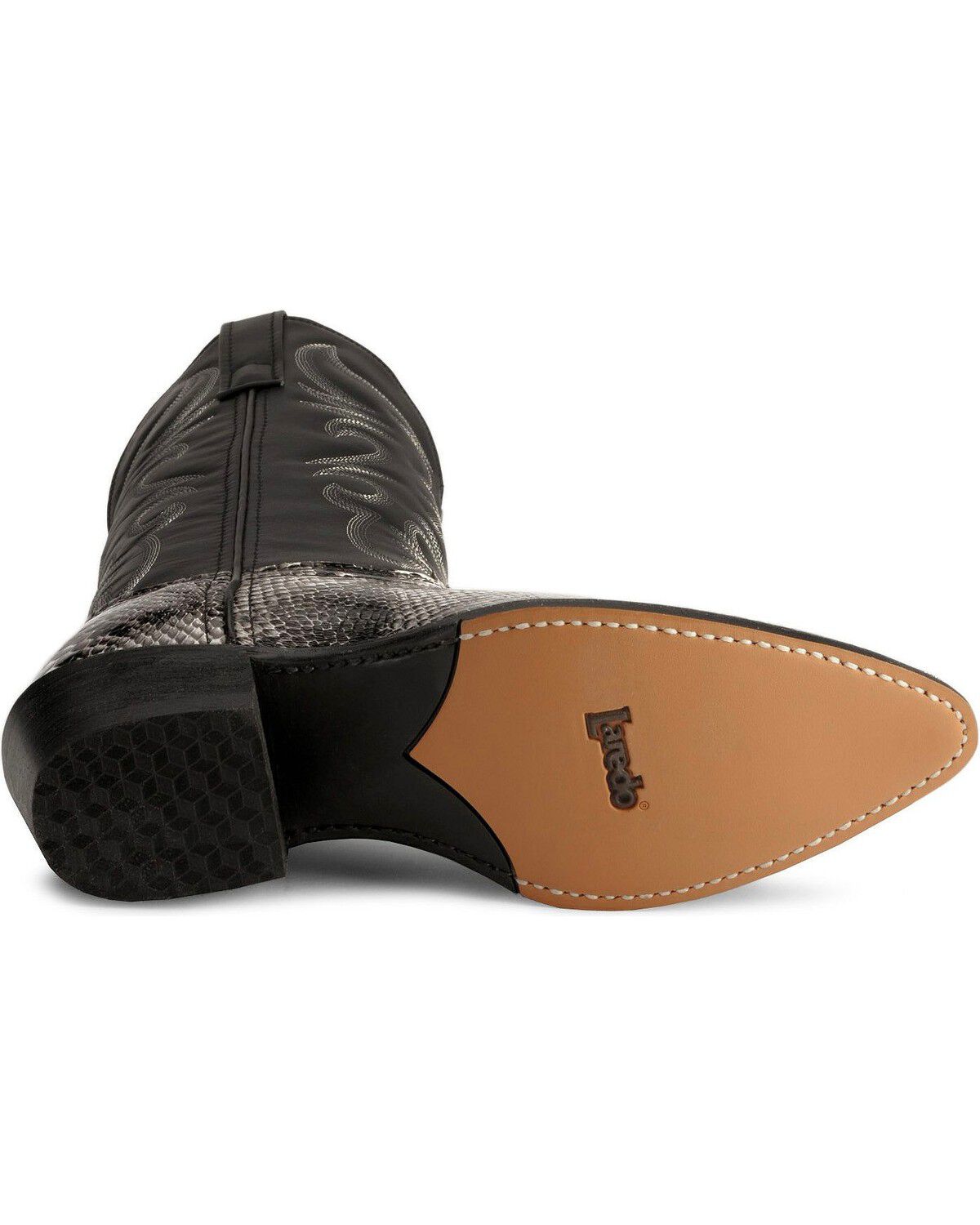 Image #5 - Laredo Men's Monty Snake Print Western Boots - Round Toe, Natural, hi-res