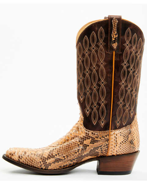 Cody James Men's Exotic Python Western Boots - Round Toe, Camel, hi-res