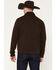Image #4 - Wrangler Men's Solid Steer Head 1/4 Zip Pullover, Brown, hi-res