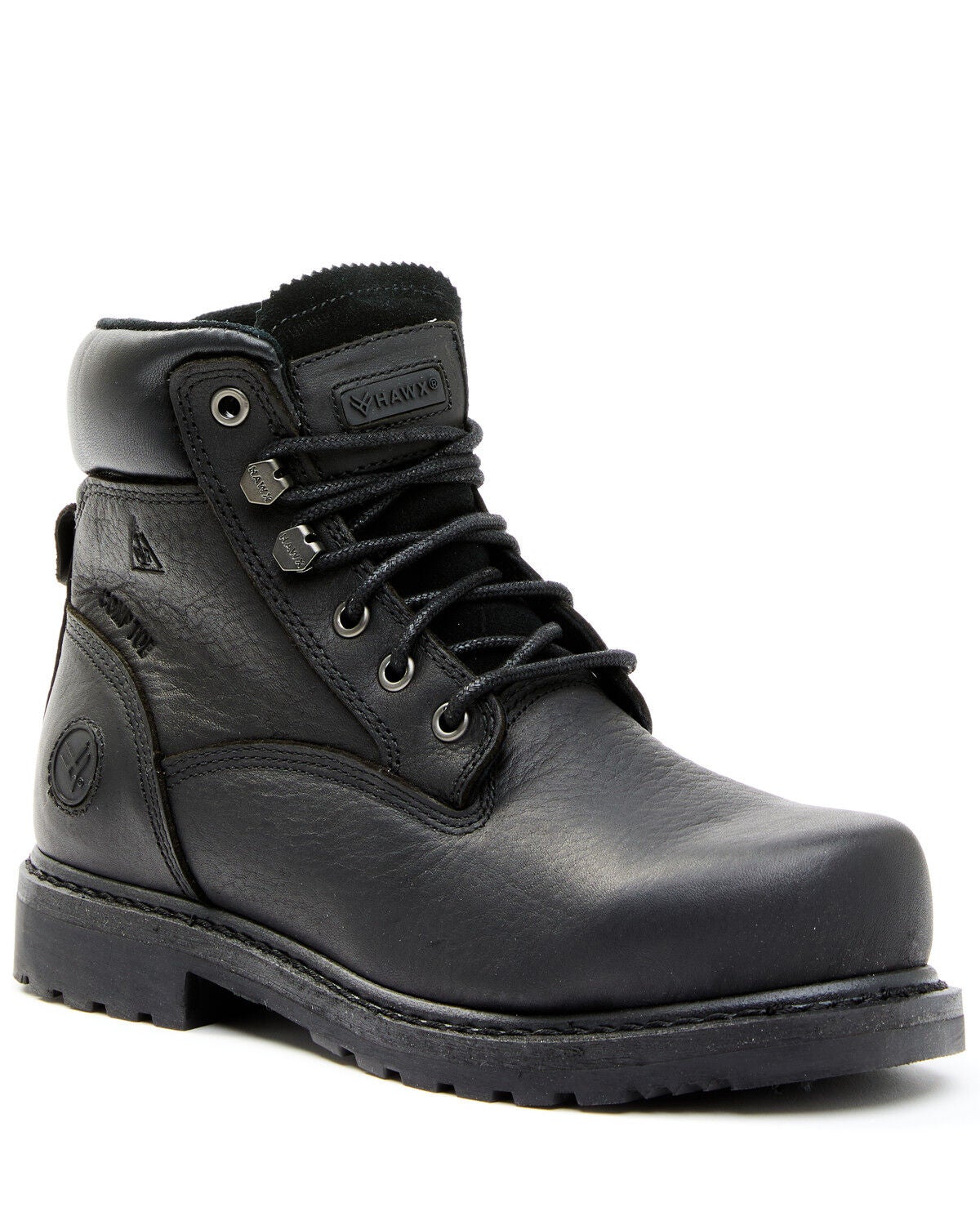 Hawx Women's 6" Trooper Work Boots - Composite Toe, Black, hi-res