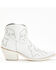 Liberty Black Women's Mae Studded Fashion Western Booties - Snip Toe , White, hi-res
