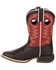 Image #3 - Durango Boys' Lil Rebel Pro Western Boots - Square Toe, Brown, hi-res