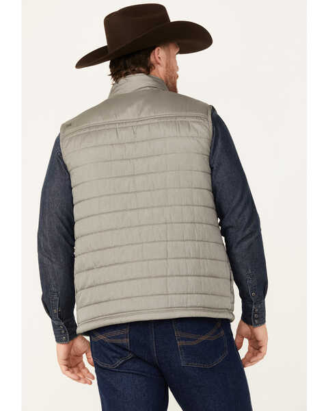 Image #4 - Dakota Grizzly Men's Locke Quilted Mini Ripstop Vest , Grey, hi-res
