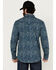 Image #4 - Cody James Men's FR Printed Lightweight Long Sleeve Snap Western Work Shirt, Navy, hi-res