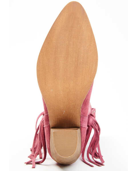 Image #7 - Idyllwind Women's Sashay Fringe Studded Leather Western Boots - Pointed Toe, Pink, hi-res