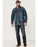 Image #2 - Moonshine Spirit Men's Dark Wash Button-Front Unlined Denim Trucker Jacket, Dark Wash, hi-res